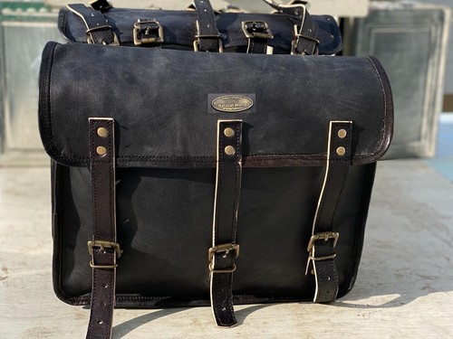 Echt leder groß - sattel, tasche